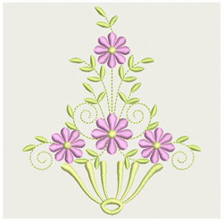 Heirloom Flower machine embroidery designs