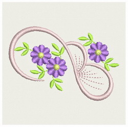 Heirloom Flower machine embroidery designs