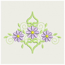 Heirloom Flower machine embroidery designs