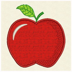 Applique Apple (SM) machine embroidery designs