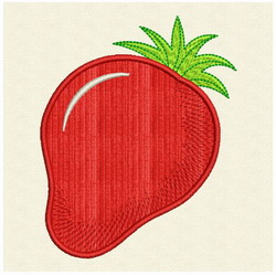 Applique Strawberry (LG) machine embroidery designs