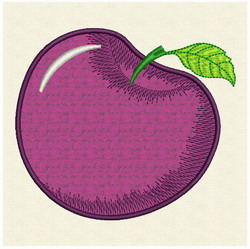 Applique Plum (LG) machine embroidery designs