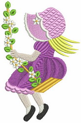 Swing Sunbonets-02(LG) machine embroidery designs