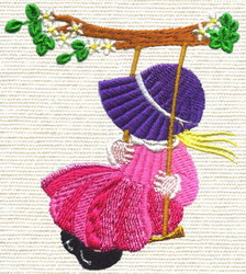 Swing Sunbonets-05(SM) machine embroidery designs