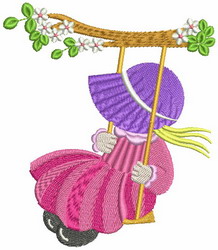 Swing Sunbonets-05(LG) machine embroidery designs