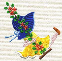 Swing Sunbonets-07(SM) machine embroidery designs