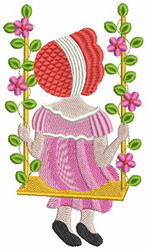 Swing Sunbonets-10(LG) machine embroidery designs