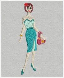 Fashion Girl-01 (SM) machine embroidery designs