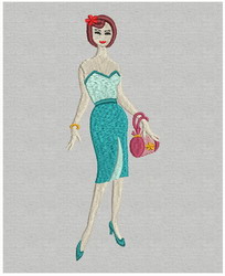 Fashion Girl-01 (LG) machine embroidery designs