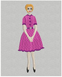 Fashion Girl-03 (LG) machine embroidery designs