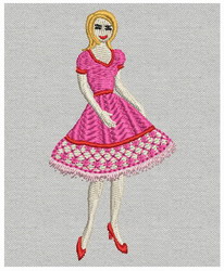 Fashion Girl-05 (SM) machine embroidery designs