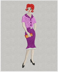 Fashion Girl-06 (LG) machine embroidery designs