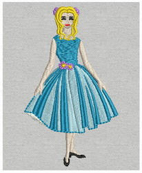 Fashion Girl-07 (SM) machine embroidery designs
