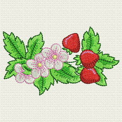 Strawberry 01 (SM) machine embroidery designs