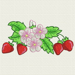 Strawberry 02 (SM) machine embroidery designs