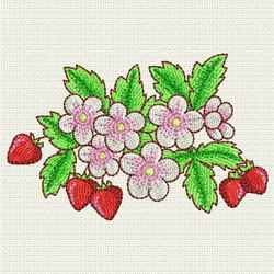 Strawberry 04 (SM) machine embroidery designs
