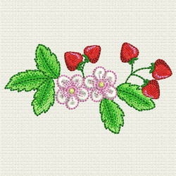 Strawberry 08 (SM) machine embroidery designs