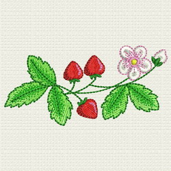 Strawberry 09 (SM) machine embroidery designs