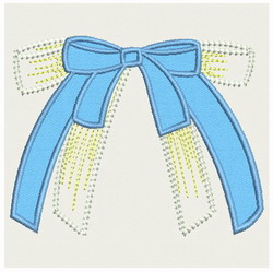 Bow-Applique machine embroidery designs