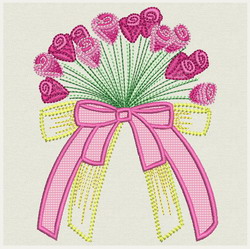 Rose Bouquet-Applique machine embroidery designs