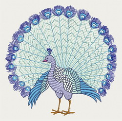 Peacock1 machine embroidery designs