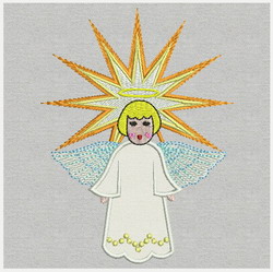Applique Lovely Angel 01 (LG) machine embroidery designs