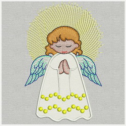 Applique Lovely Angel 02 (LG) machine embroidery designs