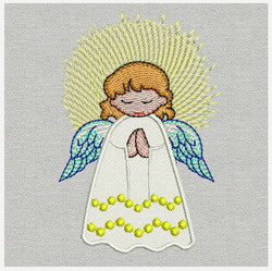 Applique Lovely Angel 02 (SM) machine embroidery designs