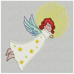 Applique Lovely Angel 04 (LG) machine embroidery designs