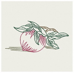 Vintage Peach machine embroidery designs