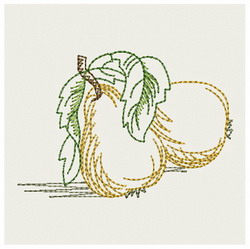 Vintage Pear machine embroidery designs