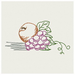 Vintage Fruits machine embroidery designs