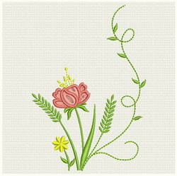Colorful Flower 01 machine embroidery designs