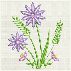 Colorful Flower 02 machine embroidery designs