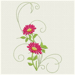 Colorful Flower 10 machine embroidery designs