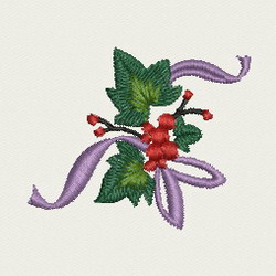 Holly Ribbon machine embroidery designs