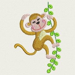 Playful Monkey 08 machine embroidery designs