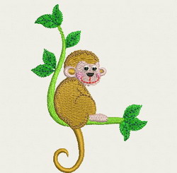 Playful Monkey 10 machine embroidery designs