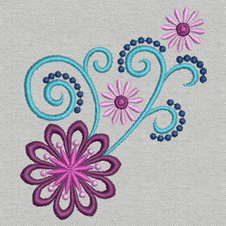 Heirloom Flower 02 machine embroidery designs