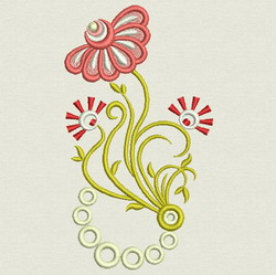 Heirloom Flower 07 machine embroidery designs