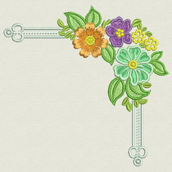 Heirloom Corners 10 machine embroidery designs