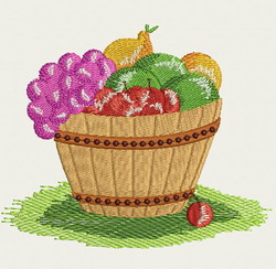 Fruit Basket machine embroidery designs