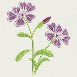 Purple Flower machine embroidery designs