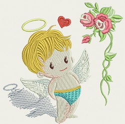 Cute Baby Angel 01 machine embroidery designs