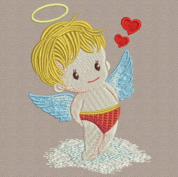 Cute Angel-Boy machine embroidery designs