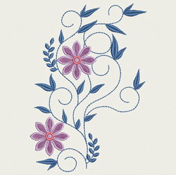 Heirloom Flower machine embroidery designs