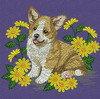 Baby Dog In the Flowers