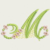 Flower Alphabet-M