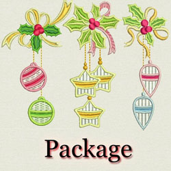 Christmas Ornaments machine embroidery designs