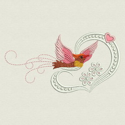 Fancy Bird 06 machine embroidery designs